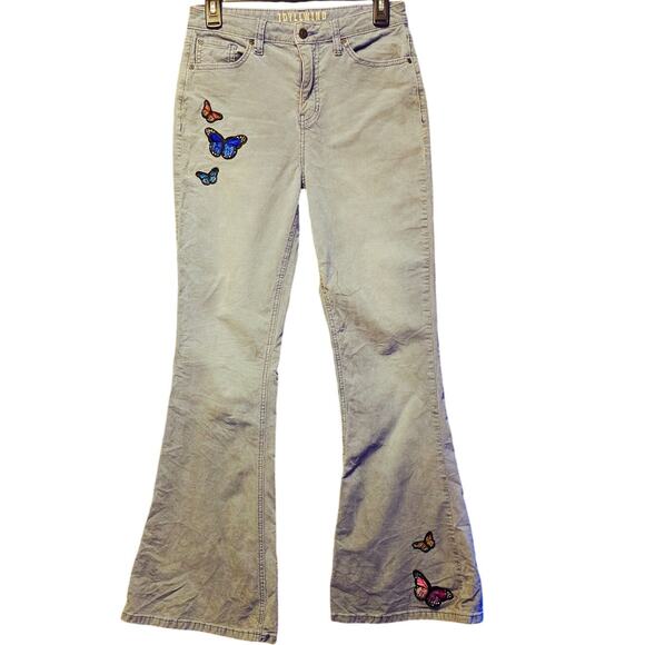 Idyllwind Miranda Lambert corduroy flare butterfly patch pants size 6 - Picture 1 of 5